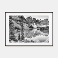 Glacier National Park Landscape B&W Poster