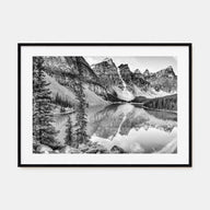 Glacier National Park Landscape B&W Poster