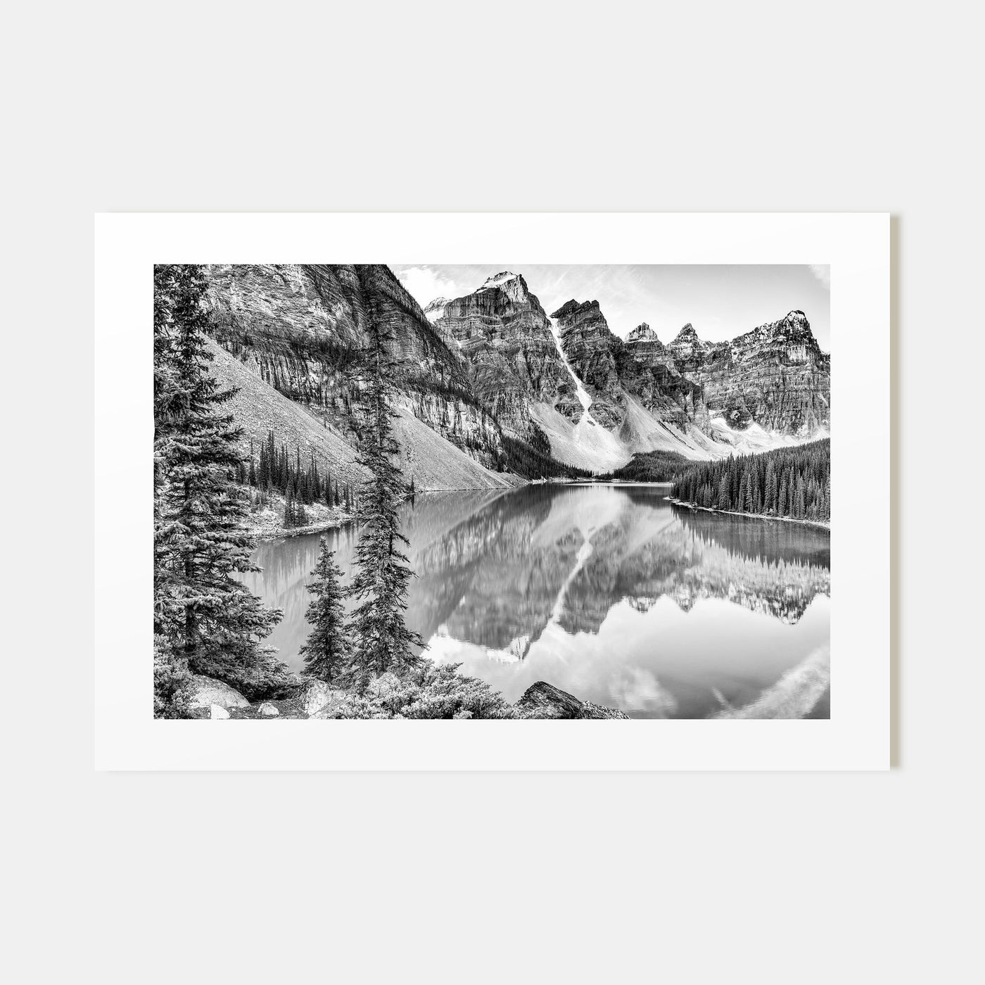 Glacier National Park Landscape B&W Poster