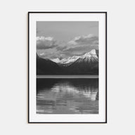 Glacier National Park Photo B&W Poster