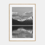 Glacier National Park Photo B&W Poster