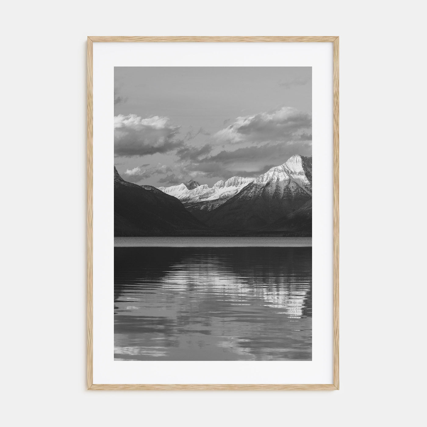 Glacier National Park Photo B&W Poster