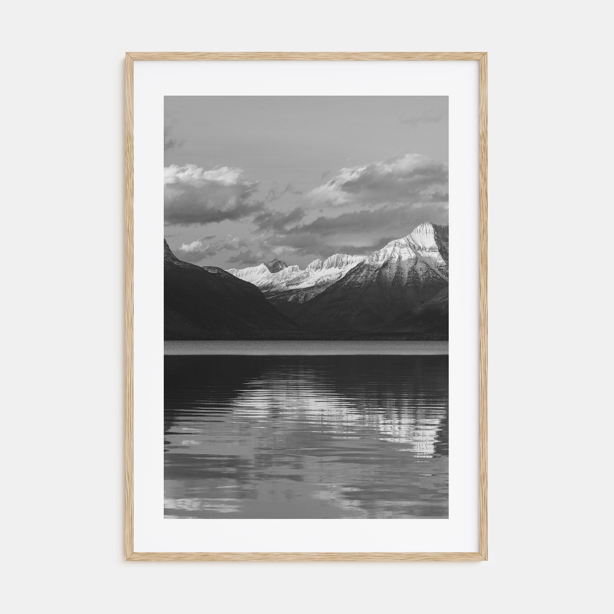 Glacier National Park Photo B&W Poster