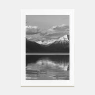 Glacier National Park Photo B&W Poster
