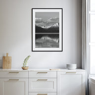Glacier National Park Photo B&W Poster