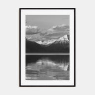 Glacier National Park Photo B&W Poster
