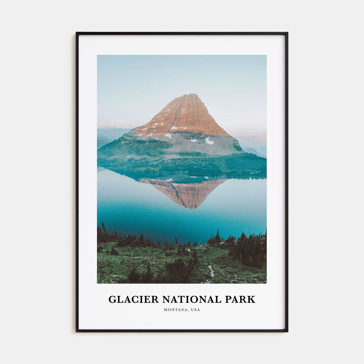 Glacier National Park Portrait Color Poster