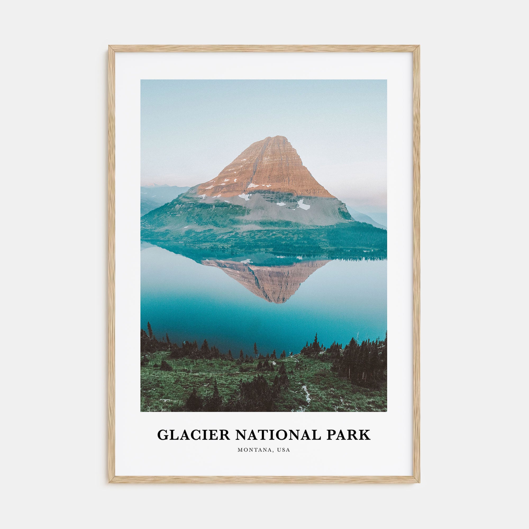Glacier National Park Portrait Color Poster