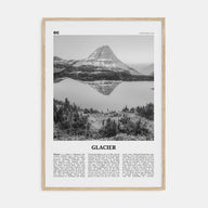 Glacier National Park Travel B&W Poster