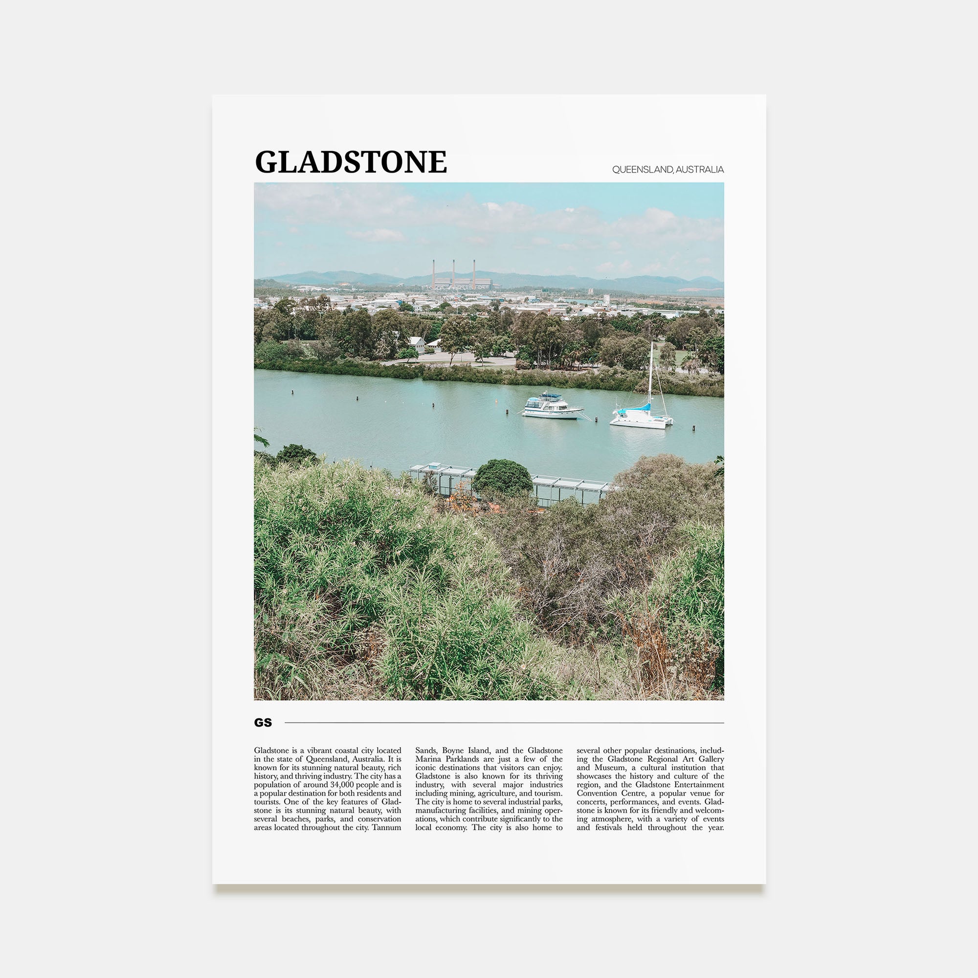 Gladstone Travel Color Poster