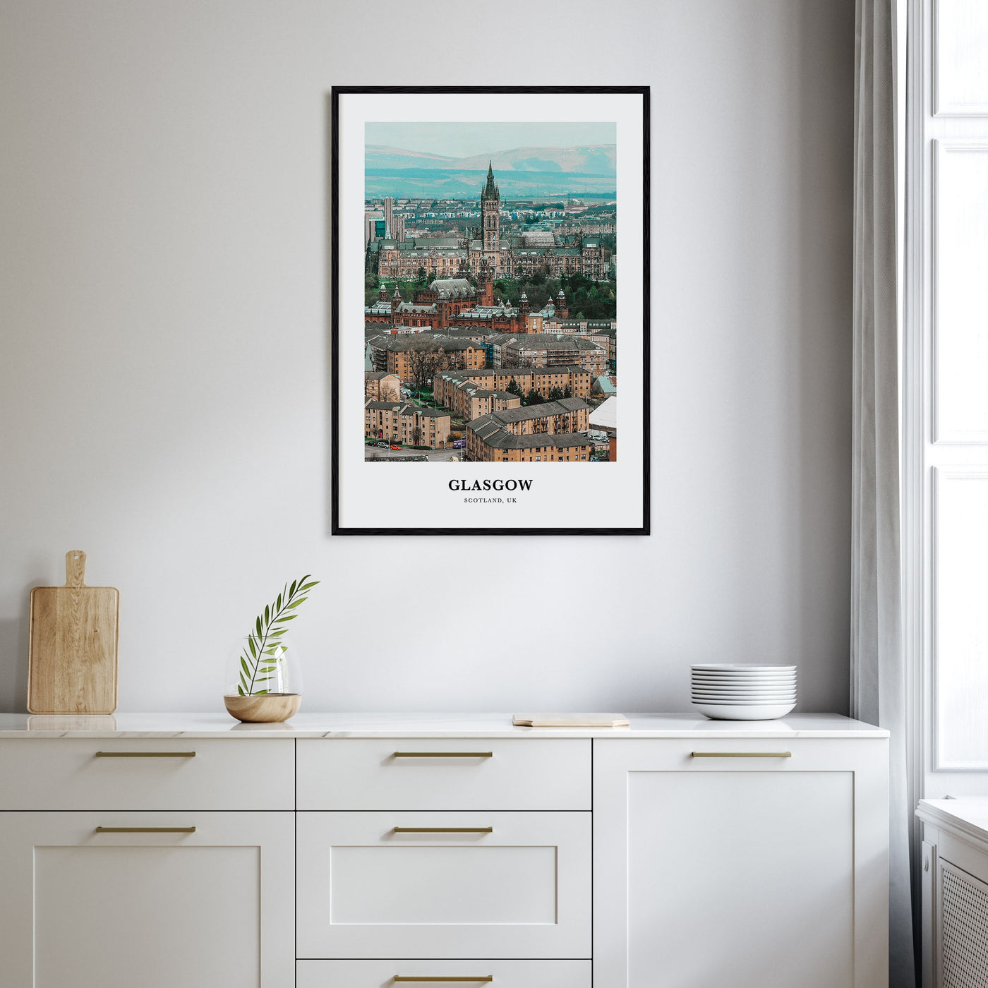 Glasgow Portrait Color Poster