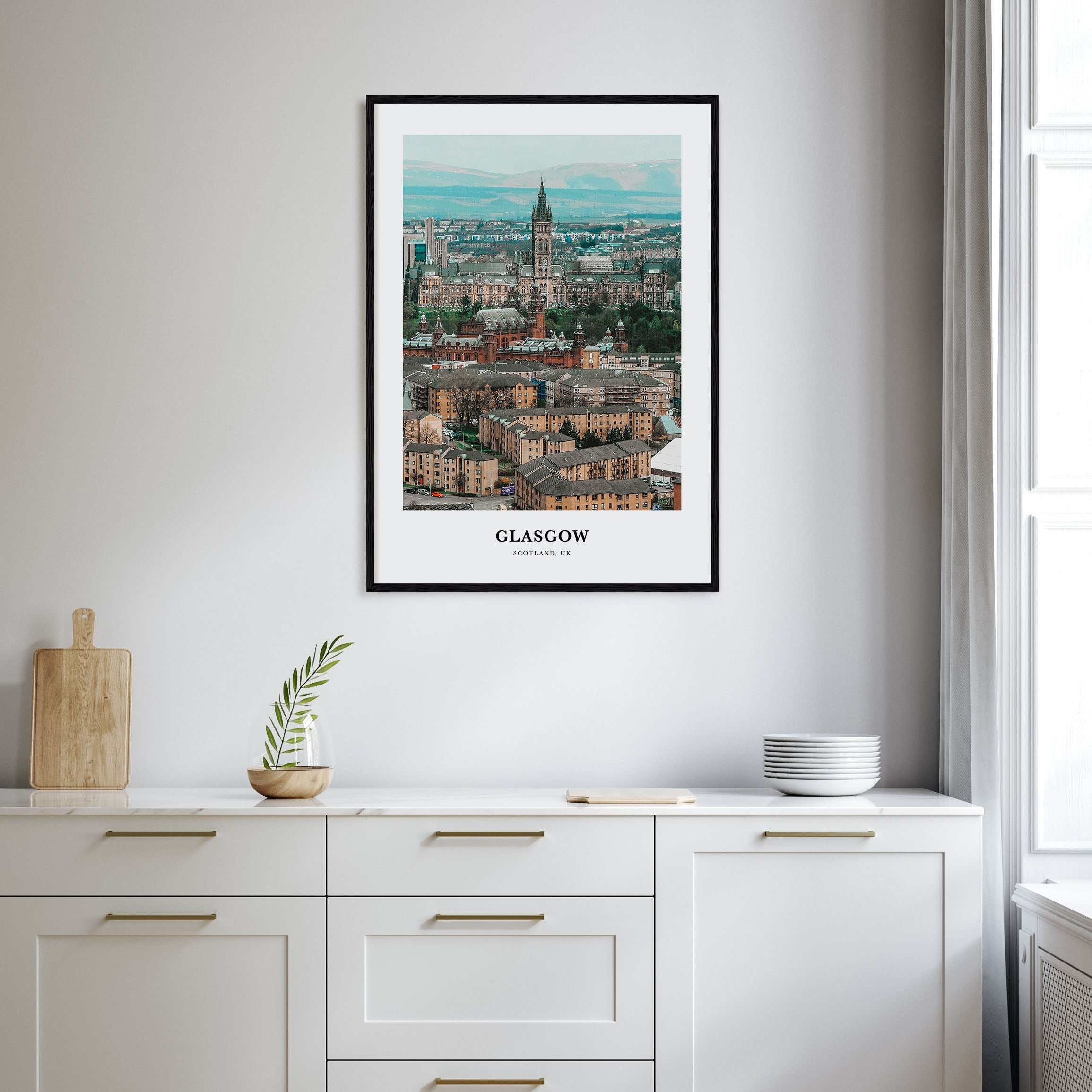 Glasgow Portrait Color Poster