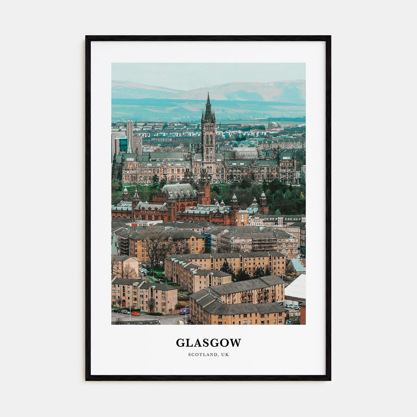 Glasgow Portrait Color Poster