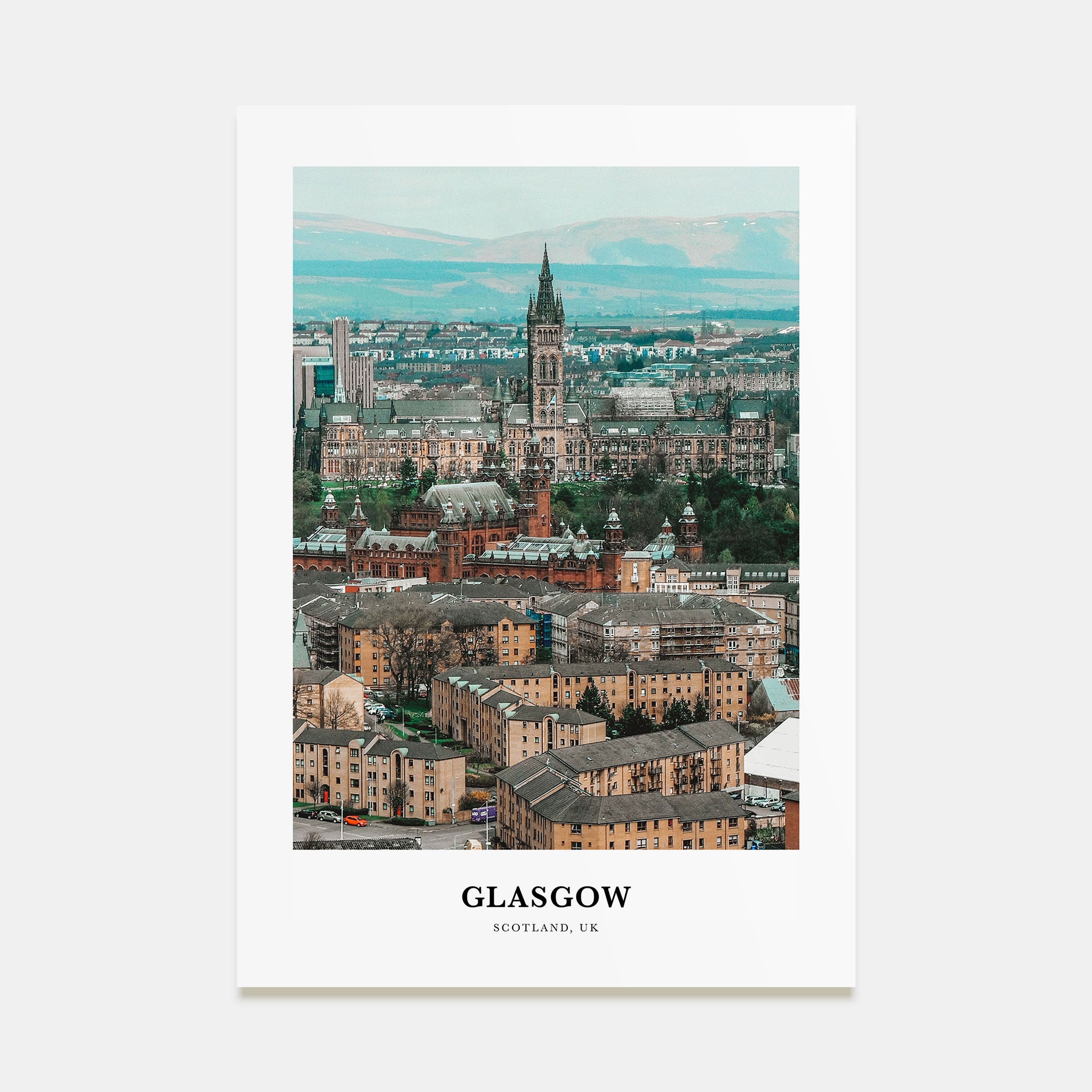 Glasgow Portrait Color Poster
