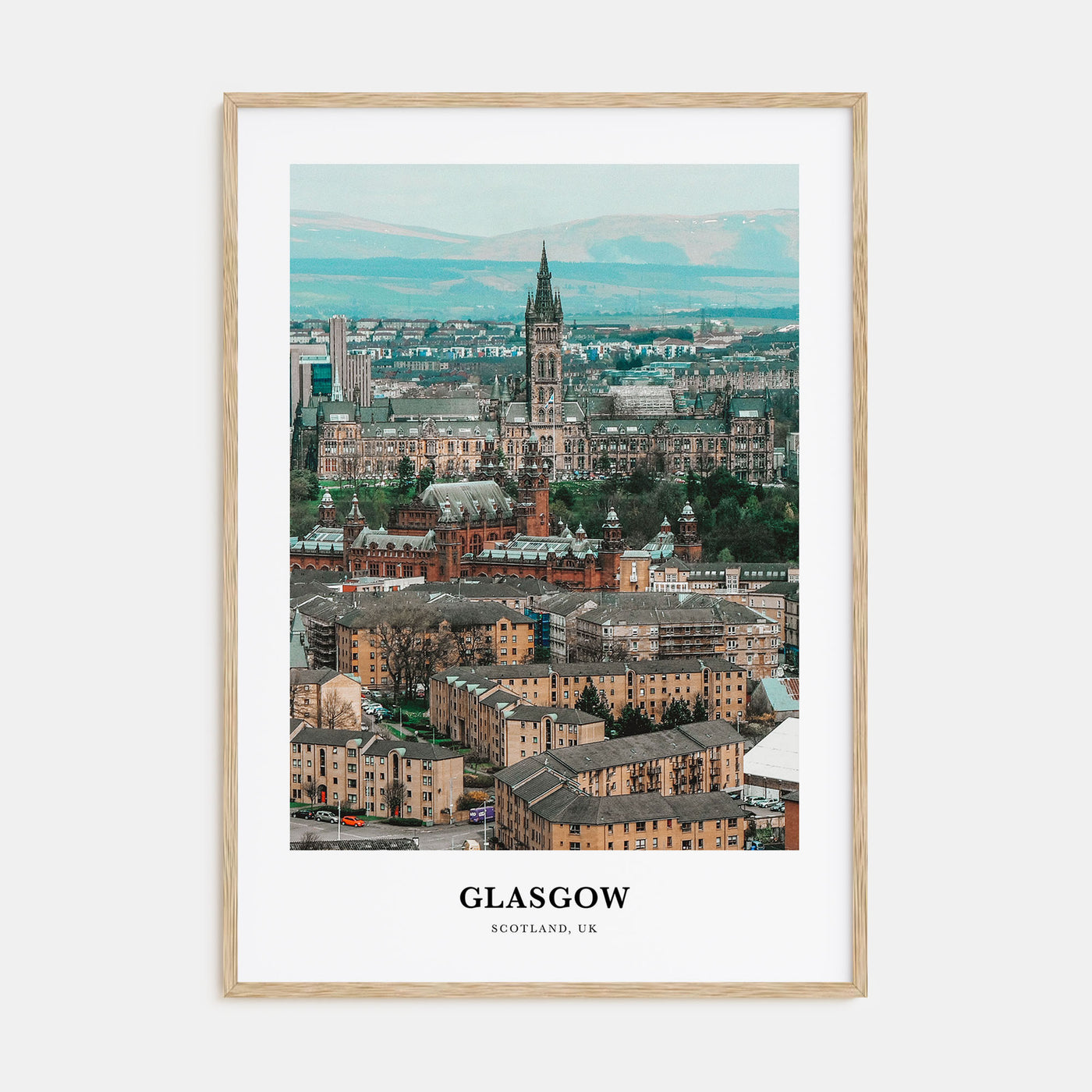 Glasgow Portrait Color Poster