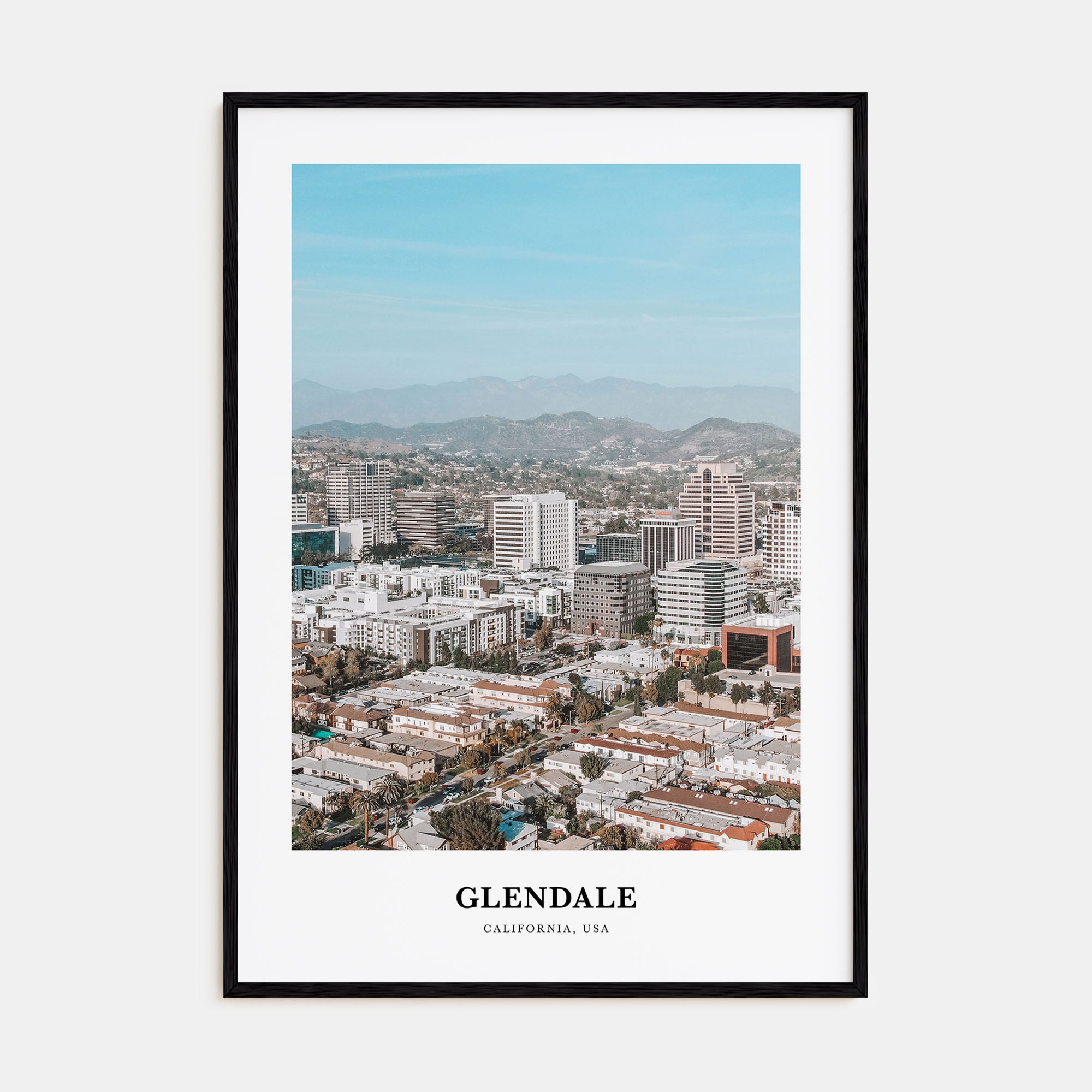Glendale, California Portrait Color Poster