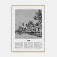 Goa Travel B&W No 1 Poster