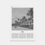 Goa Travel B&W No 1 Poster
