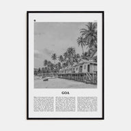 Goa Travel B&W No 1 Poster