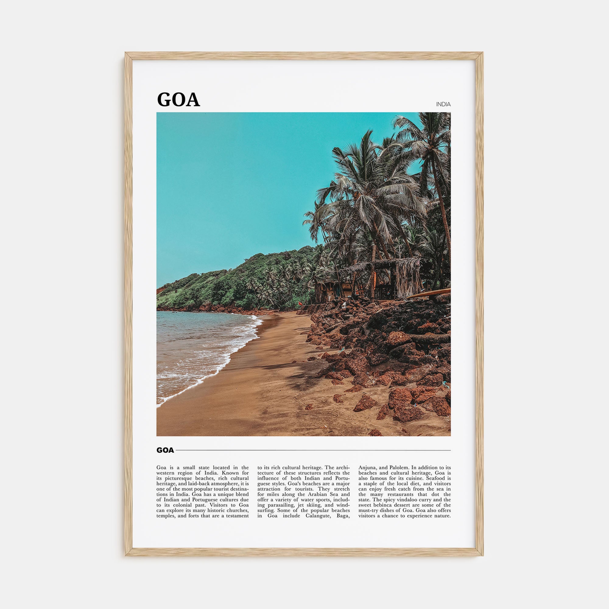 Goa Travel Color Poster
