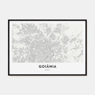 Goiânia Map Landscape Poster