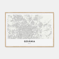 Goiânia Map Landscape Poster