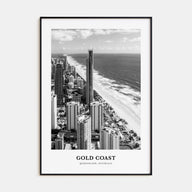 Gold Coast Portrait B&W Poster