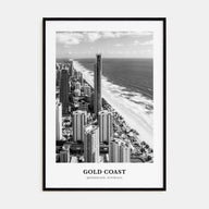 Gold Coast Portrait B&W Poster