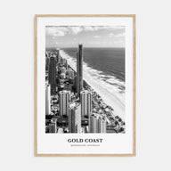Gold Coast Portrait B&W Poster