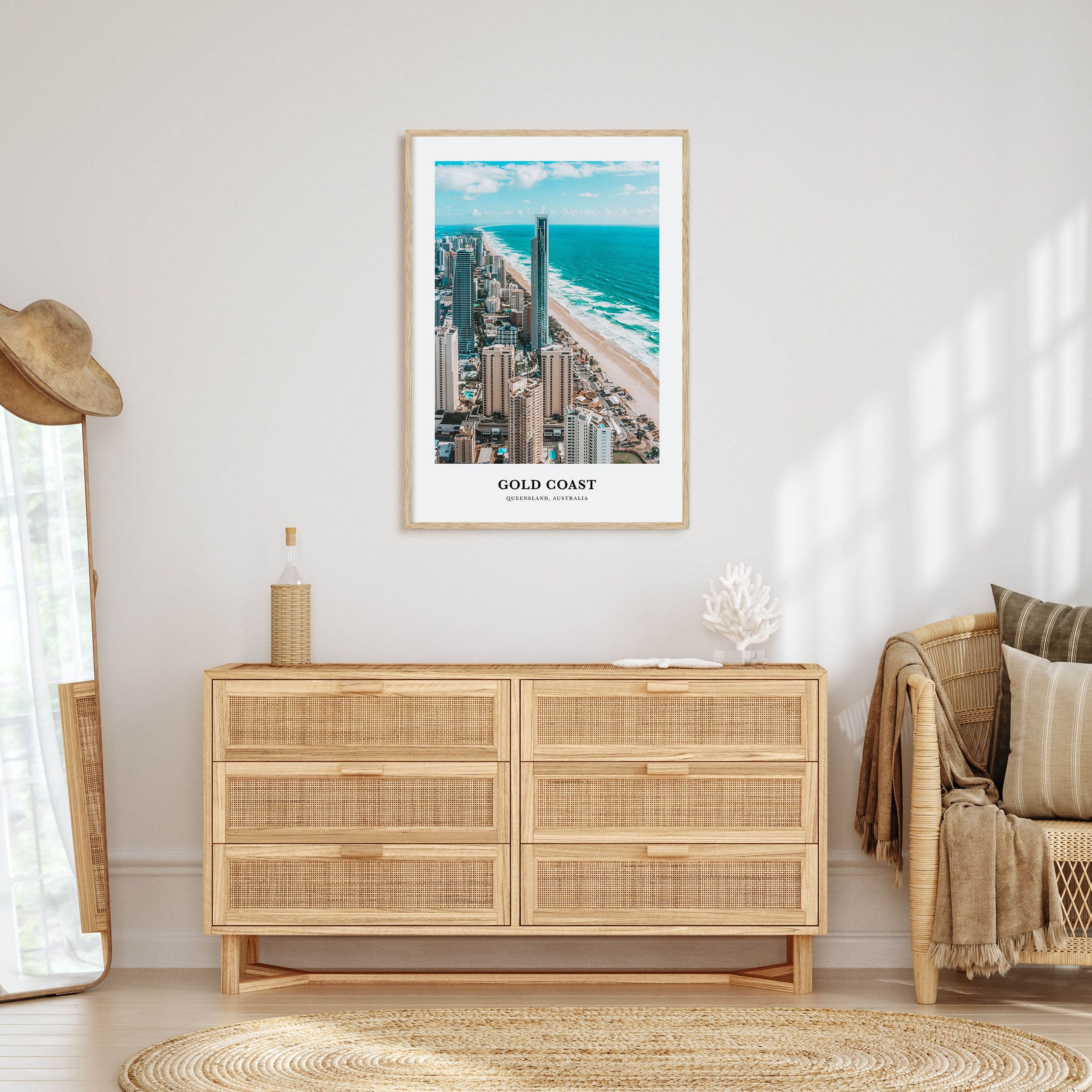 Gold Coast Portrait Color Poster