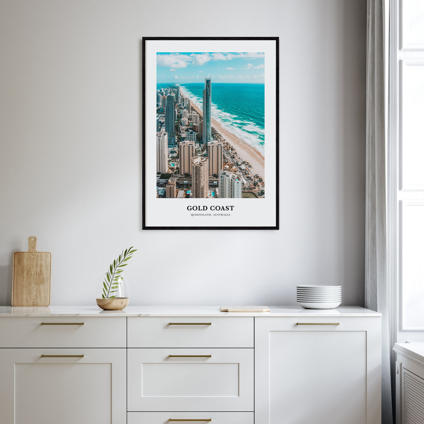 Gold Coast Portrait Color Poster