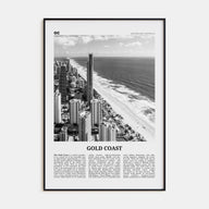 Gold Coast Travel B&W Poster