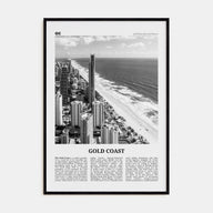 Gold Coast Travel B&W Poster