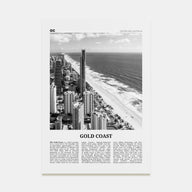 Gold Coast Travel B&W Poster