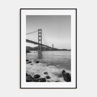 Golden Gate Bridge Photo B&W No 1 Poster