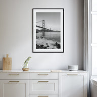Golden Gate Bridge Photo B&W No 1 Poster