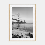 Golden Gate Bridge Photo B&W No 1 Poster