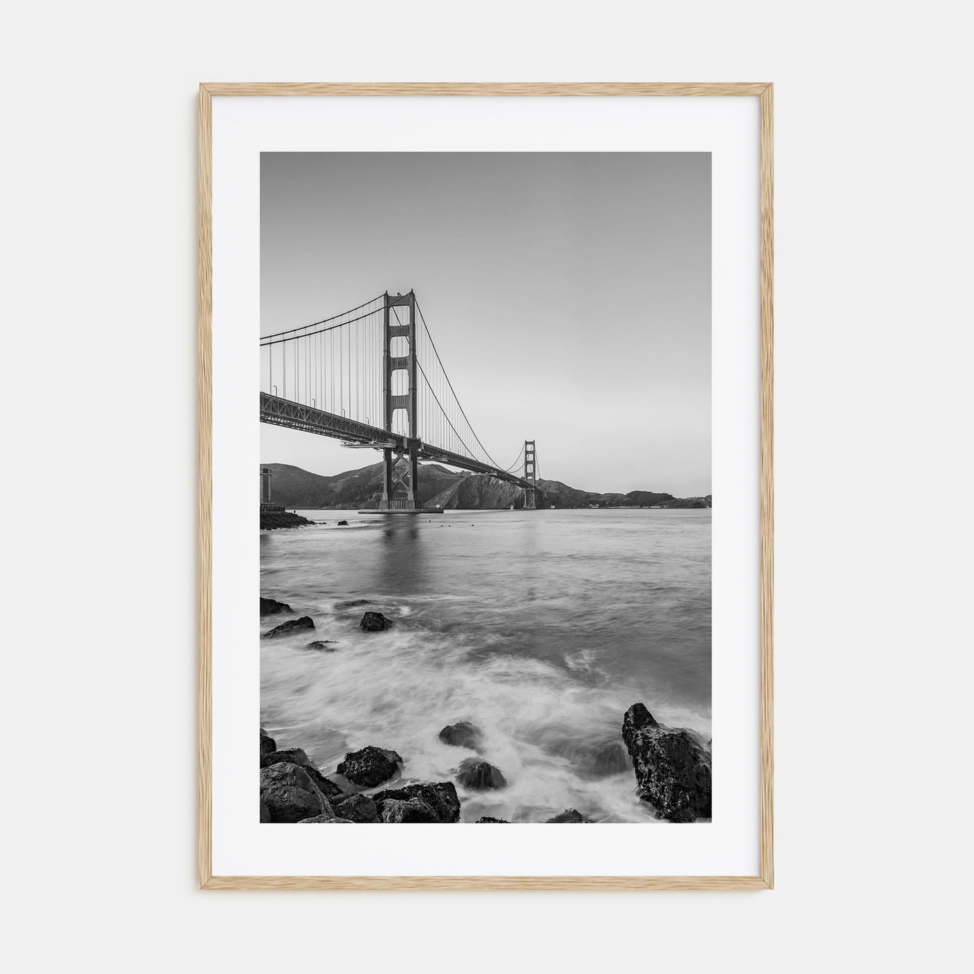 Golden Gate Bridge Photo B&W No 1 Poster