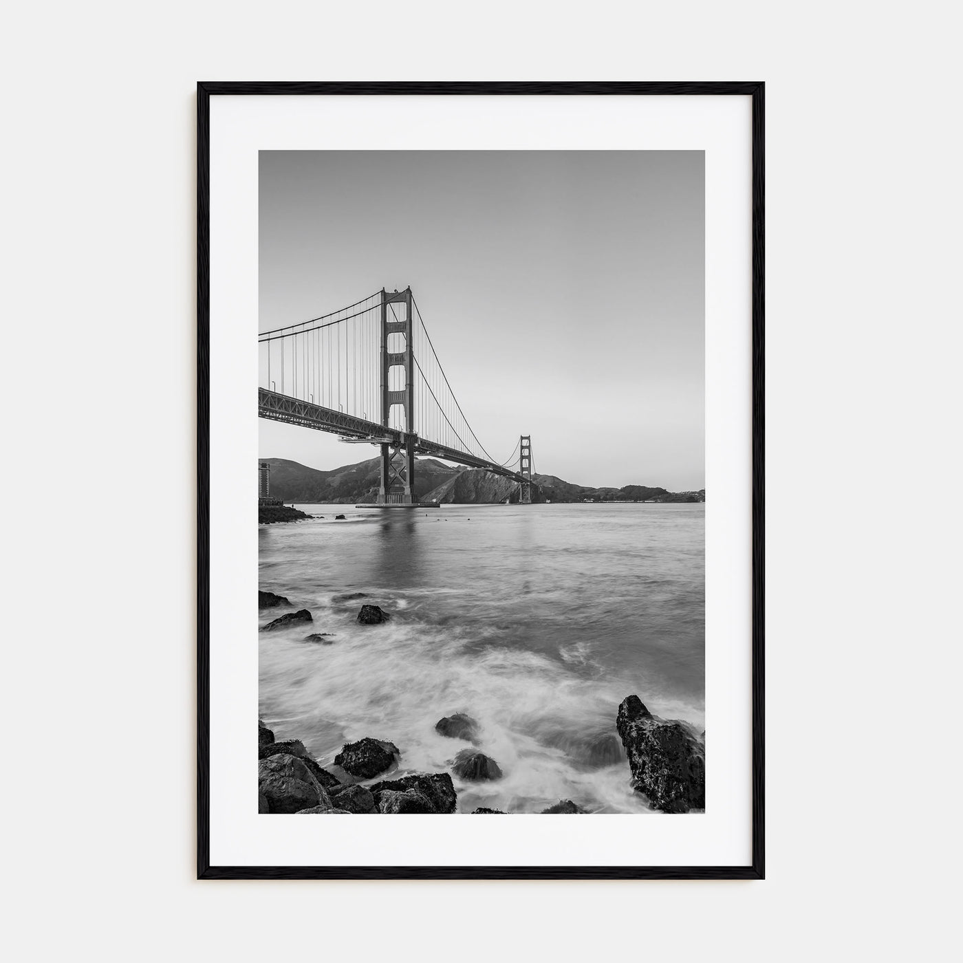 Golden Gate Bridge Photo B&W No 1 Poster