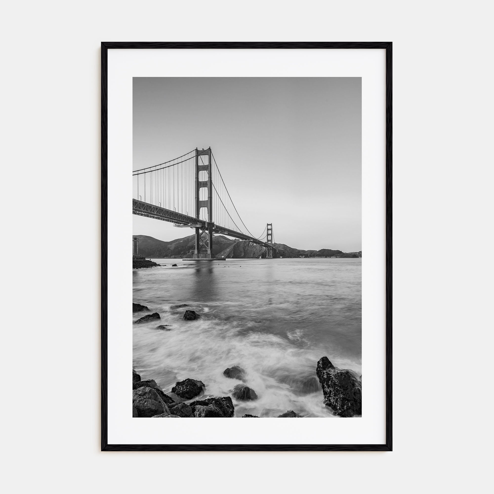 Golden Gate Bridge Photo B&W No 1 Poster
