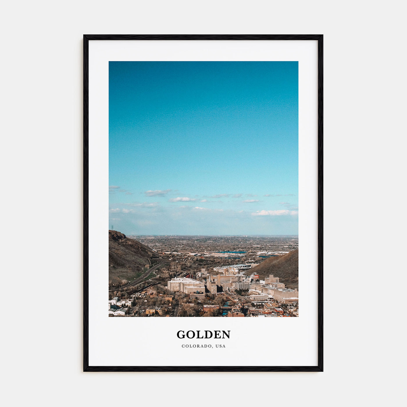 Golden Portrait Color Poster