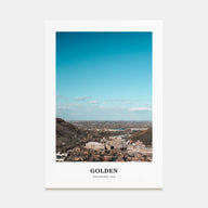 Golden Portrait Color Poster