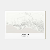 Goleta Map Landscape Poster