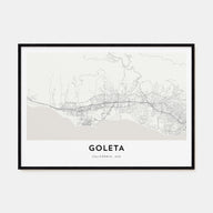 Goleta Map Landscape Poster