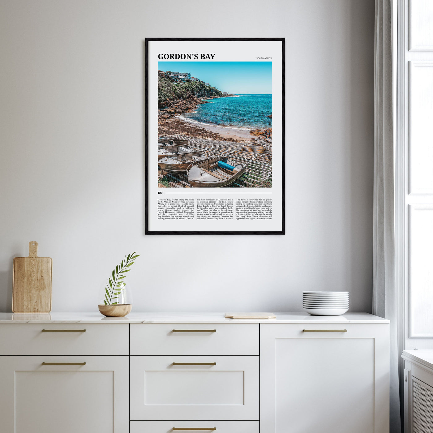 Gordon's Bay Travel Color Poster