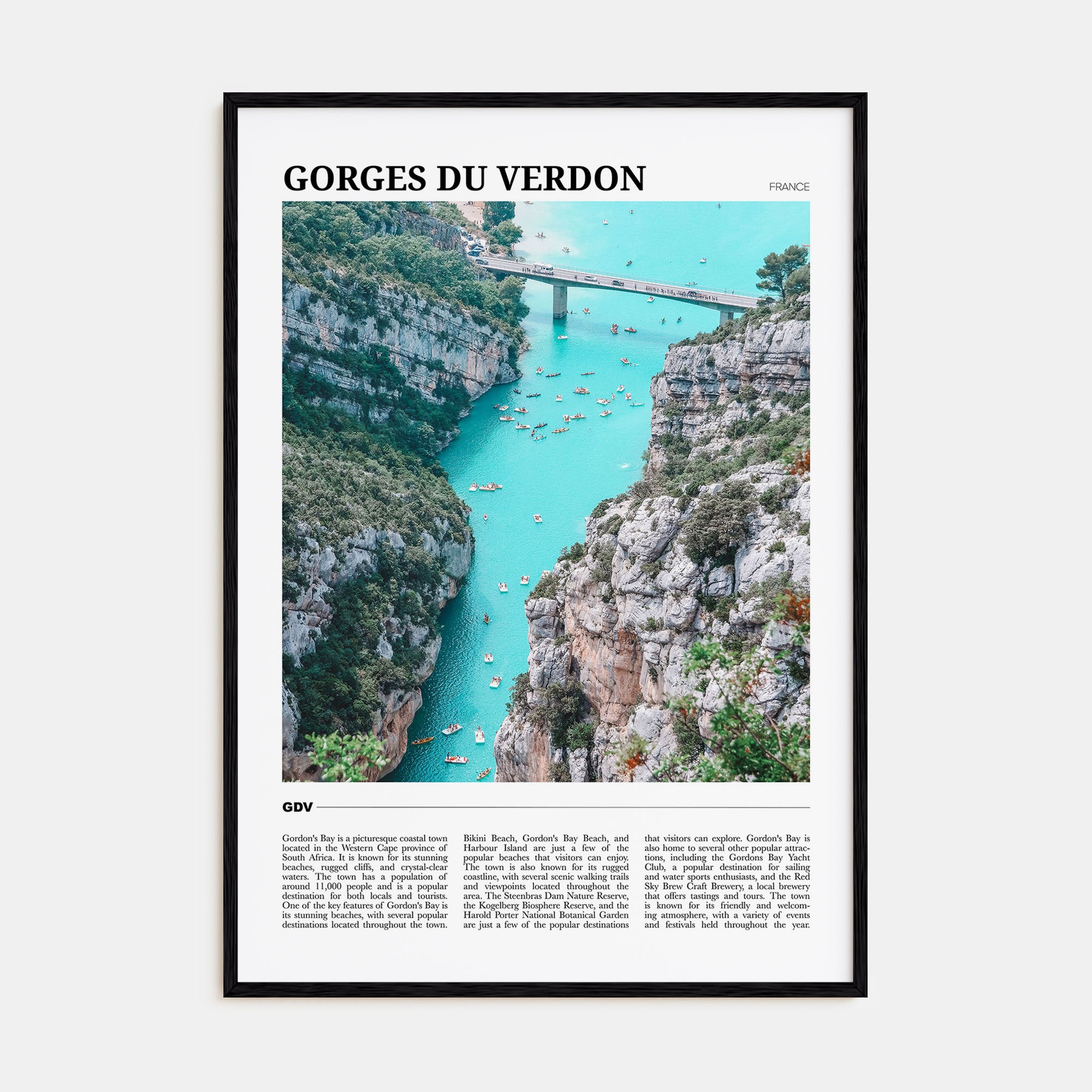 Gorges du Verdon Travel Color Poster
