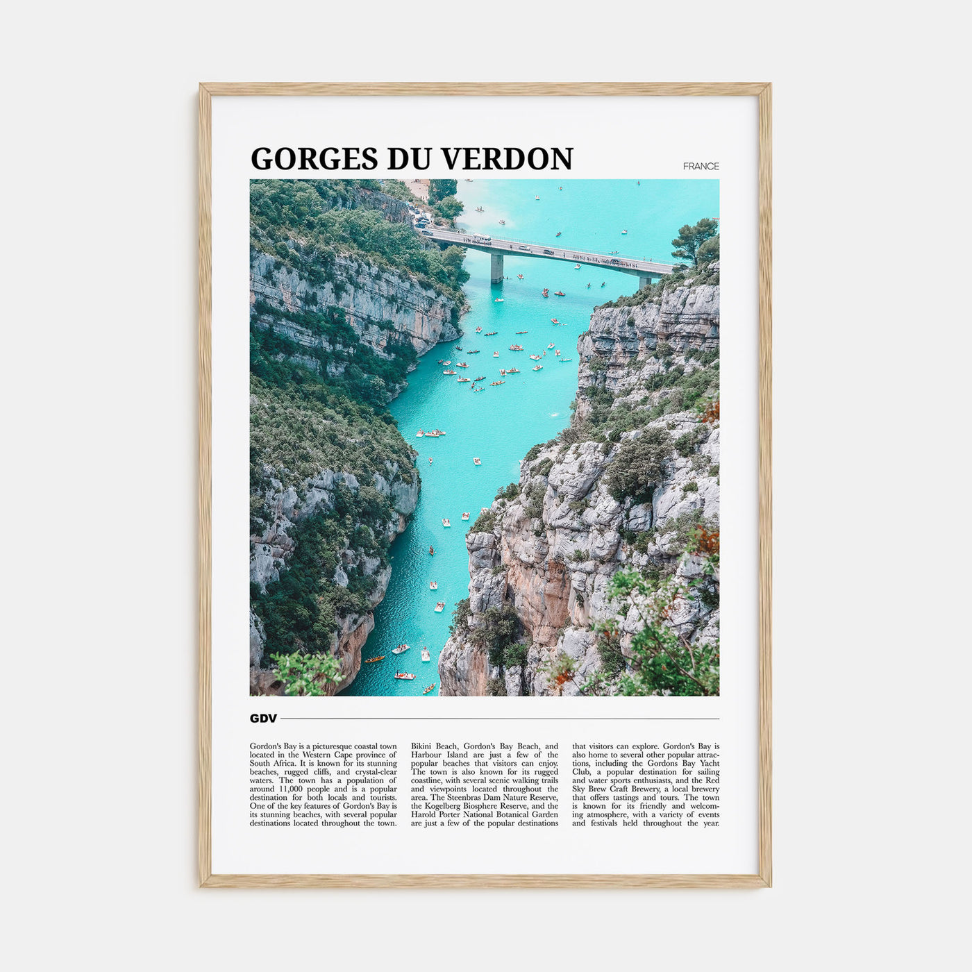Gorges du Verdon Travel Color Poster