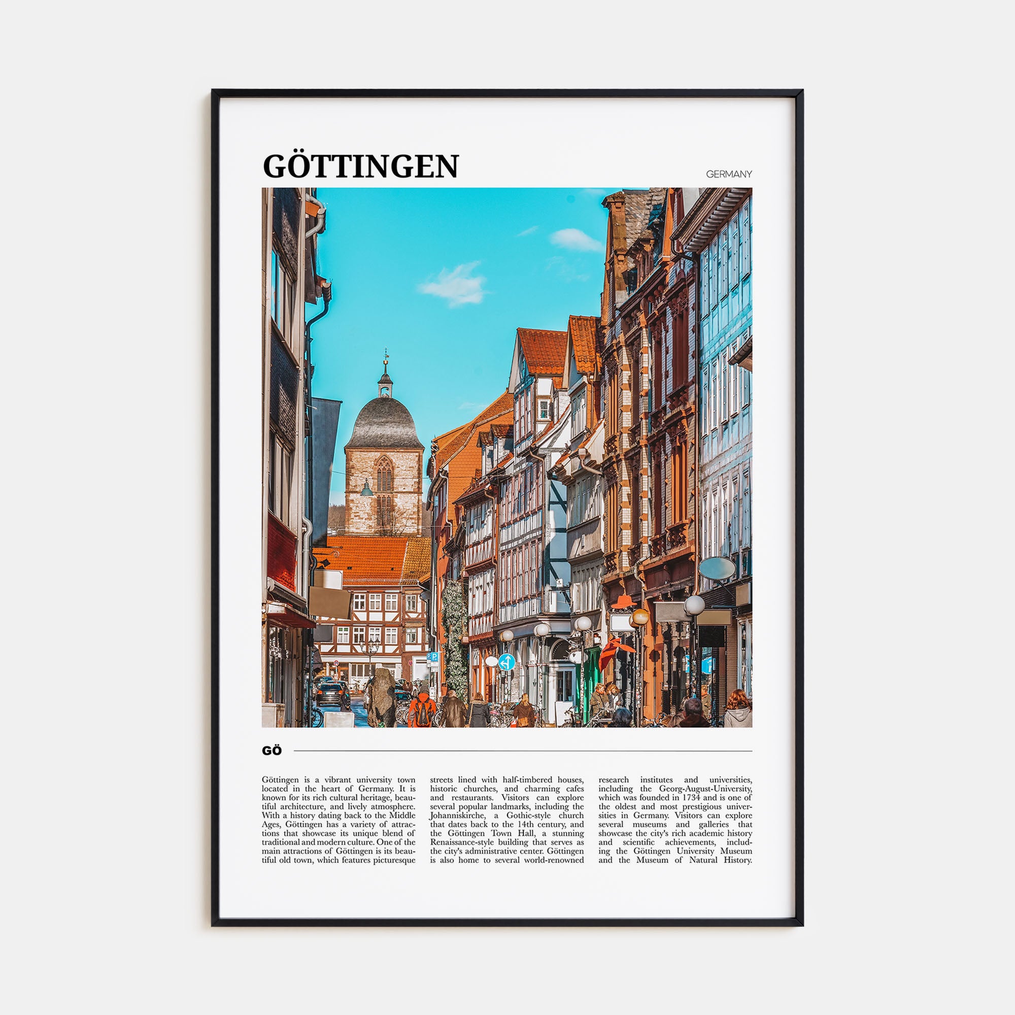 Gottingen Travel Color Poster