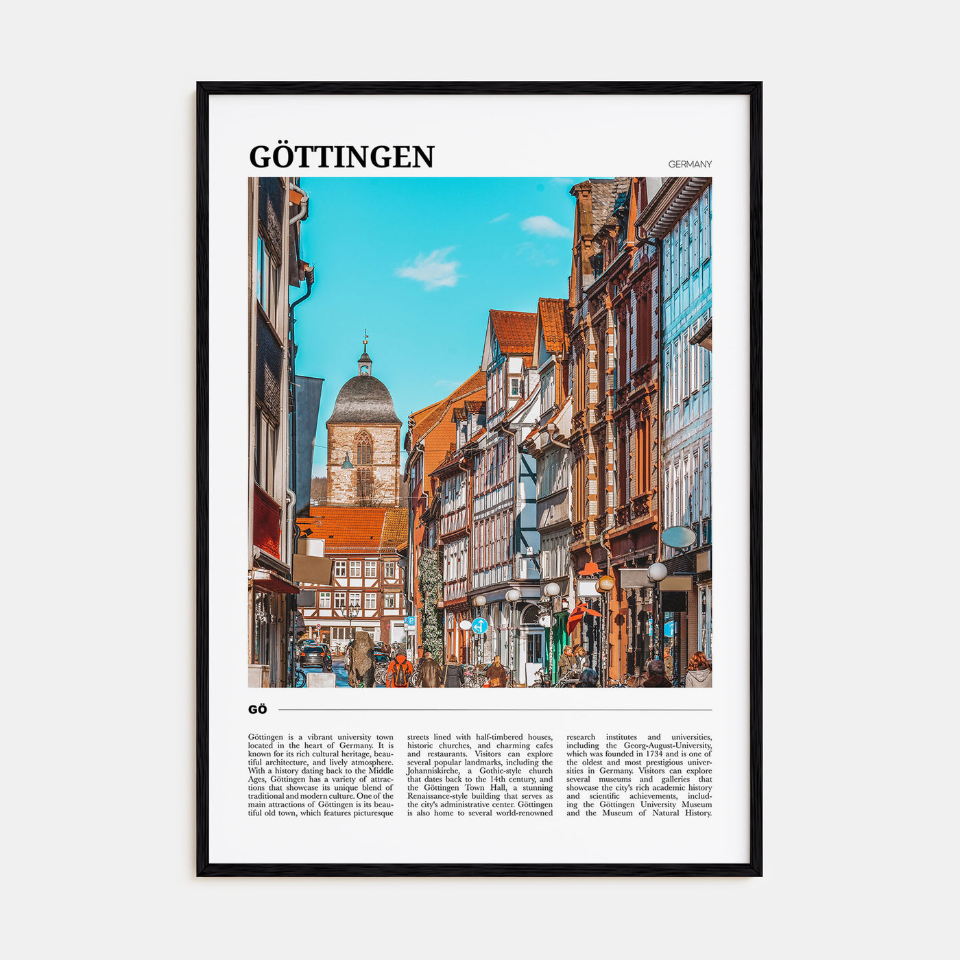 Gottingen Travel Color Poster