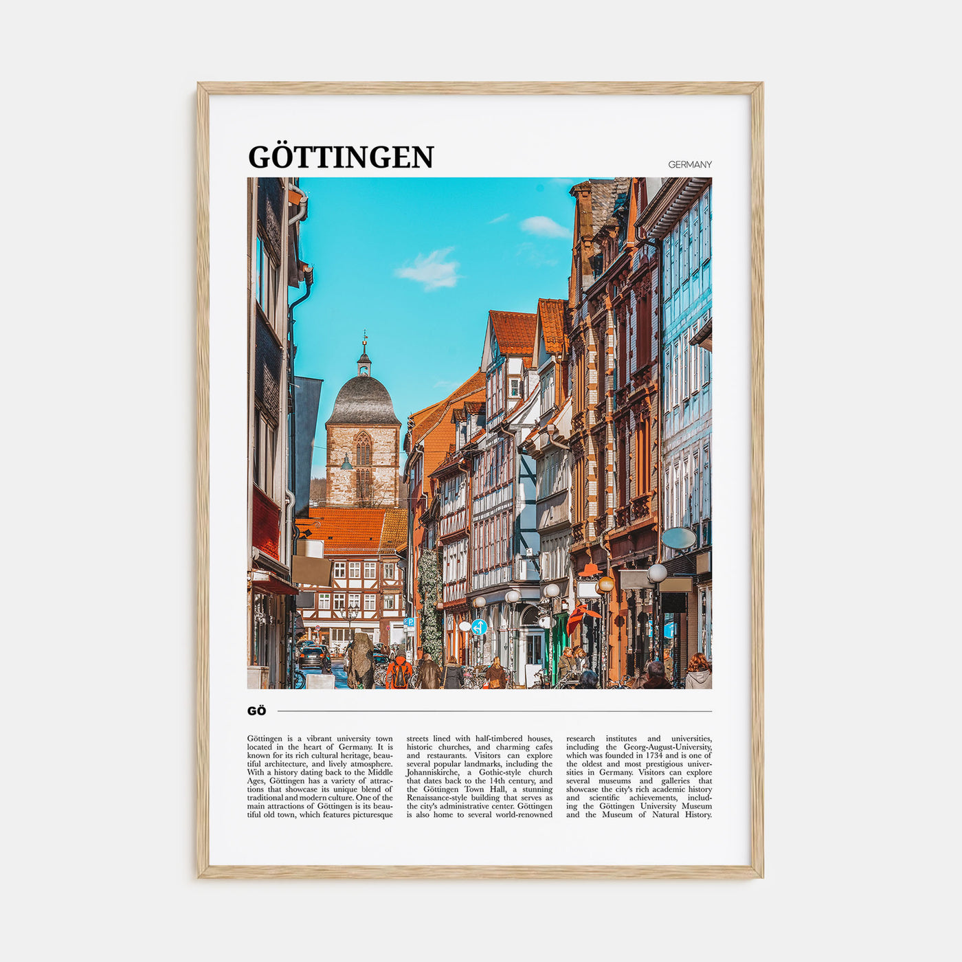 Gottingen Travel Color Poster